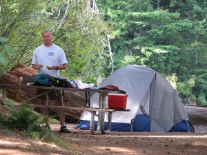 Camping at Moran State Park